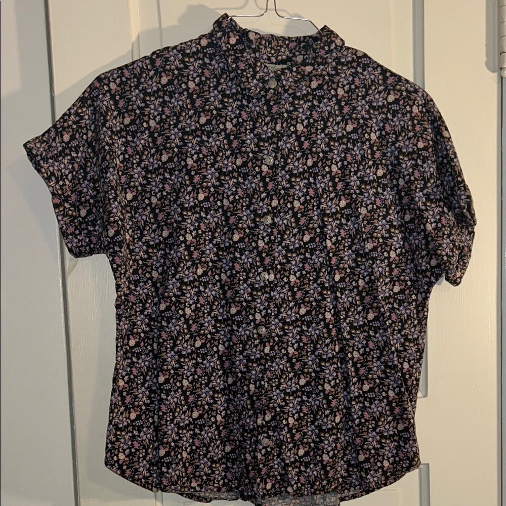 Universal Thread Black Floral Blouse